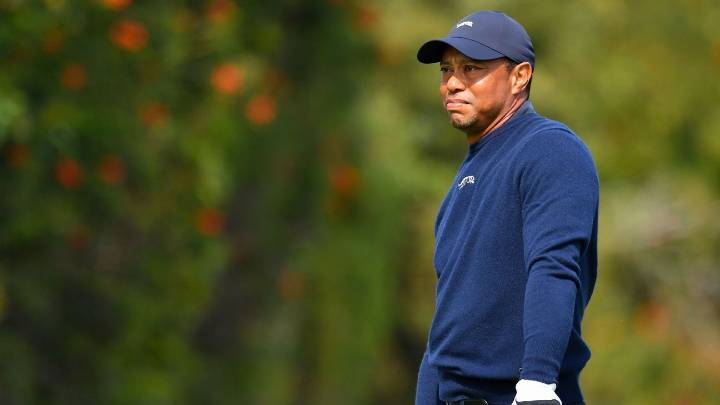 Tiger chipping, putting, says recovery from disk surgery 'slow'