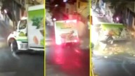 Video muestra grave accidente en la "Esquina del Diablo": Camión perdió el control en unas de las calles más peligrosas de México