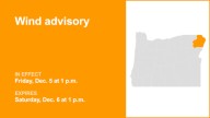 Wind advisory issued for Wallowa County until Saturday afternoon