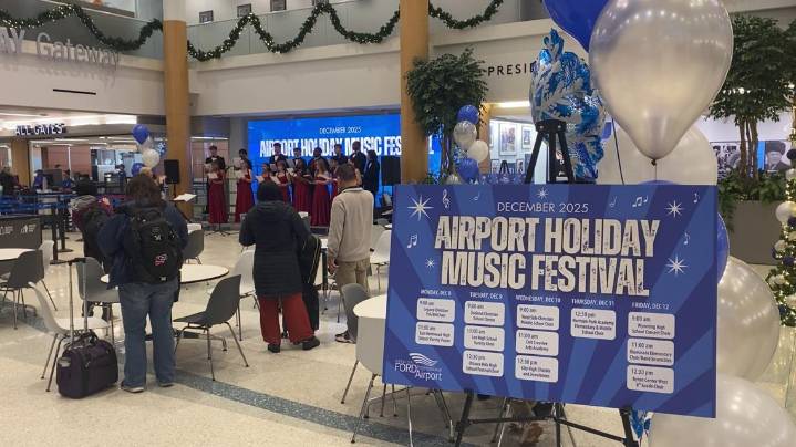 Local choirs perform at Gerald R. Ford International Airport this week