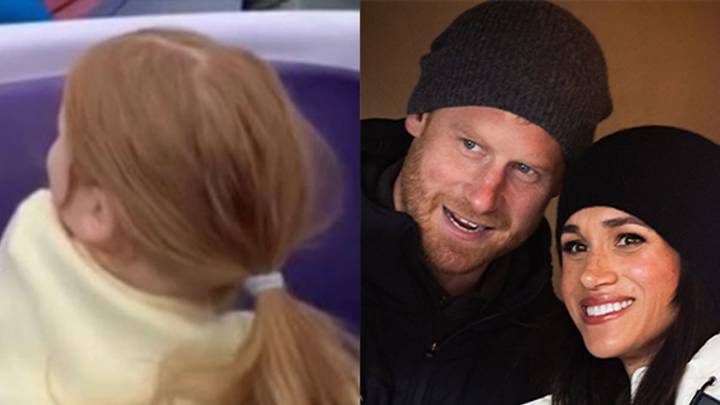 Princess Lilibet's Christmas dress and tumbling hair is pure royal style