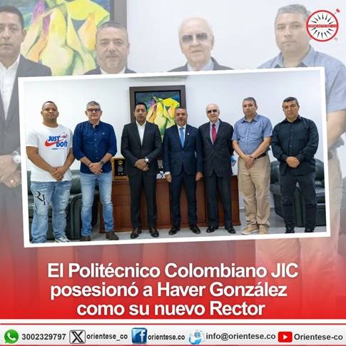 El Politécnico Colombiano JIC posesionó a Haver González como su nuevo Rector