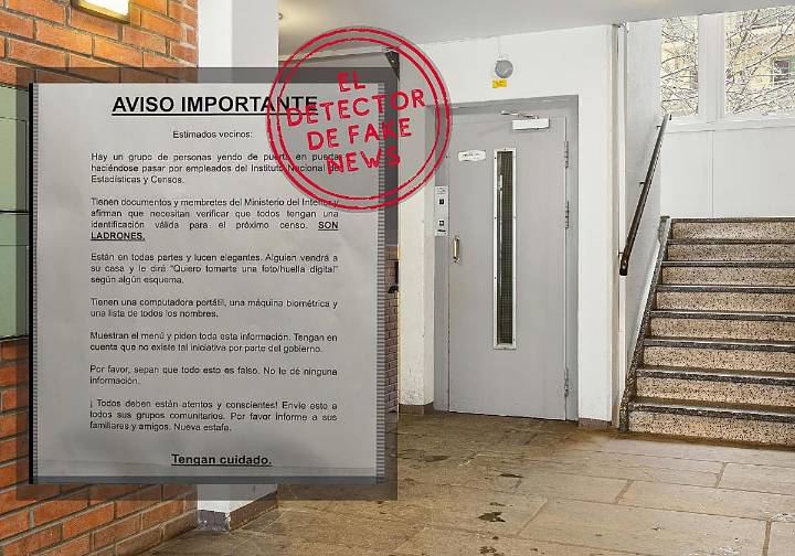 Llega el bulo de los ladrones que se hacen pasar por empleados del INE: «El consejo es no alarmarse y no reenviarlo»