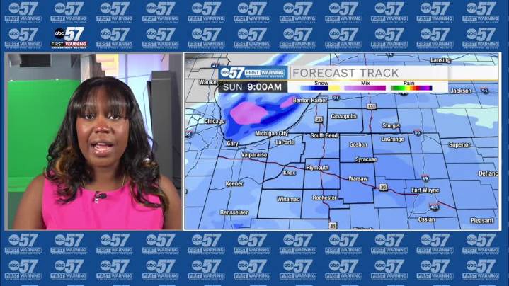 Snowy overnight through Sunday morning