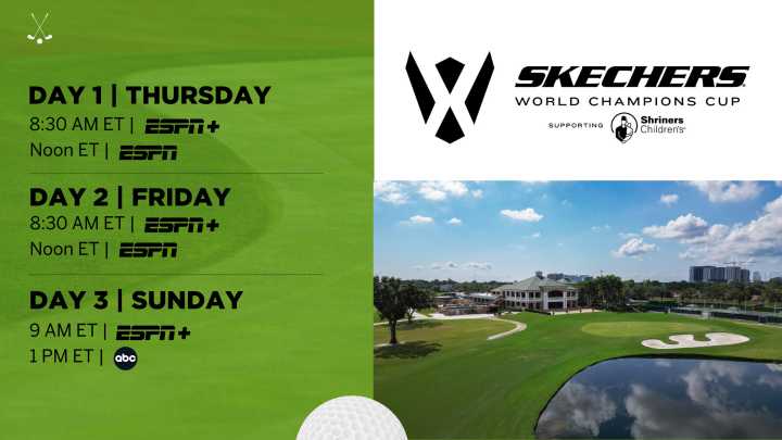 World Champions Cup golf live on ESPN, ESPN+ and ABC