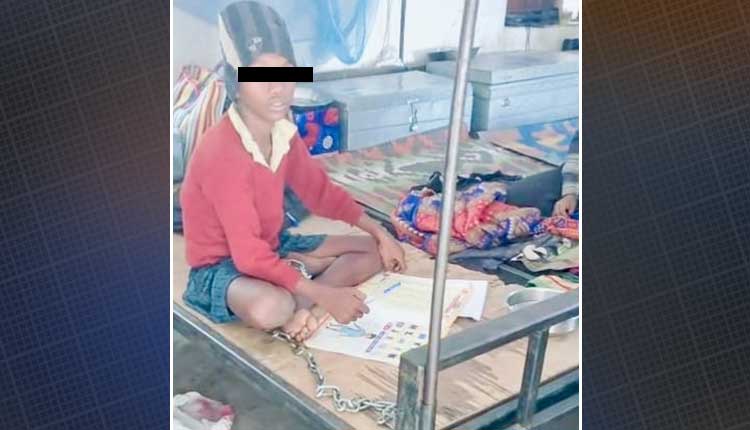 Minor Student Tied with Iron Chain In Balasore School, Video Goes Viral