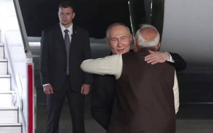 Russian President Putin Arrives In Delhi On 2