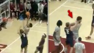 Utah Tech Player Punches Opponent After Getting Dunked On, Wild Video!