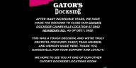 Original Gator’s Dockside restaurant location in Gainesville closes