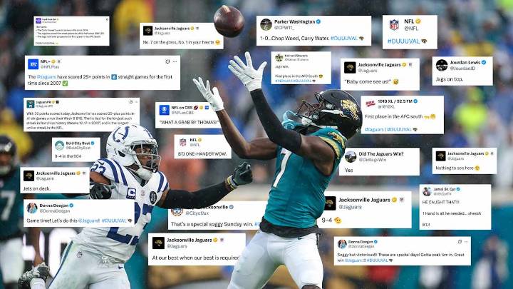 Social Reacts: Jaguars Fans Celebrate Huge Division Win Over Colts in Week 14 of the 2025 Season