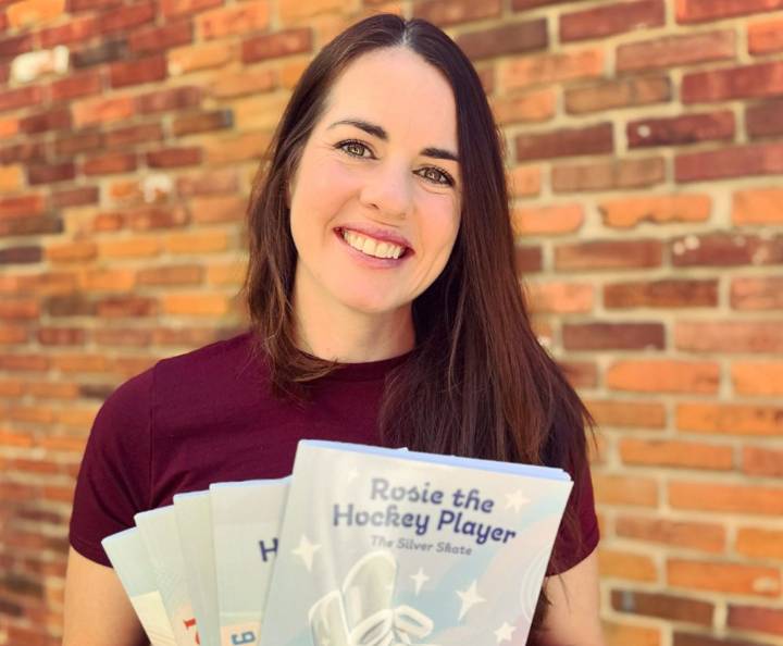 Newest Rosie the Hockey Player book highlights off