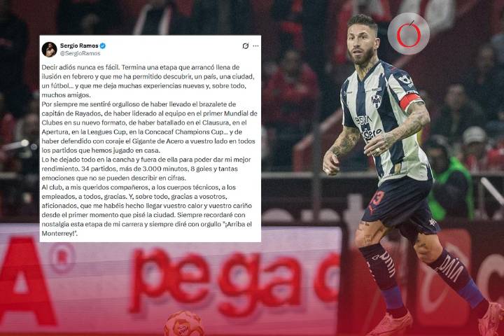 Sergio Ramos se despide de la Liga MX tras la eliminación de Rayados en el Apertura 2025