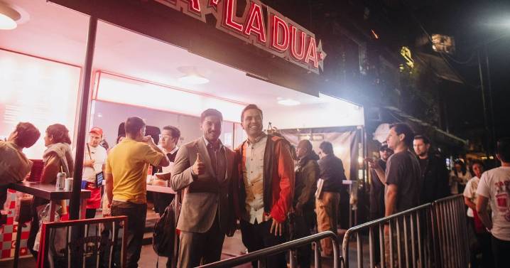 Samuel García y Álvarez Máynez cenan en la taquería de Dua Lipa