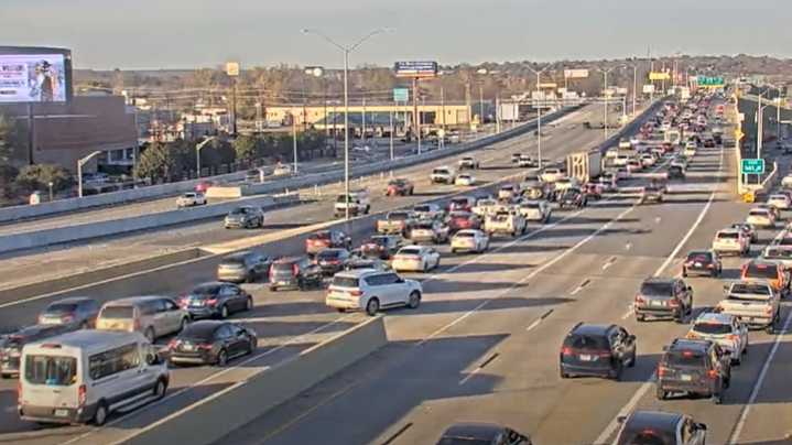 Traffic along I-30 westbound at near standstill due to accident