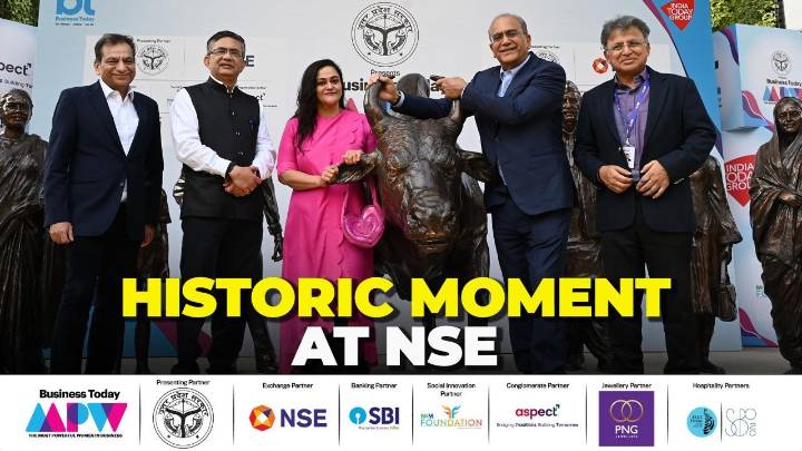 India Today@50 | India Today Group Leadership Rings NSE Ceremonial Bell
