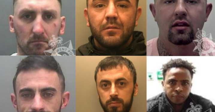 The faces of the 23 people most wanted by police in Wales
