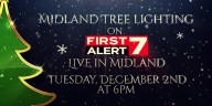 Esta noche en el centro de Midland: ¡Ceremonia anual de encendido del árbol!