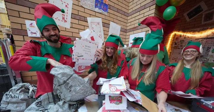 Edinburgh 'elves' at Royal Mail hub spend months sorting through Santa letters