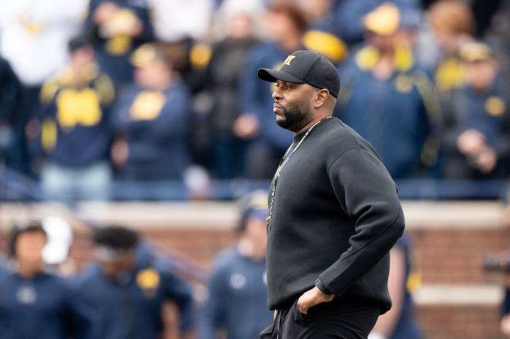 Fired Michigan coach Sherrone Moore detained by police: Report