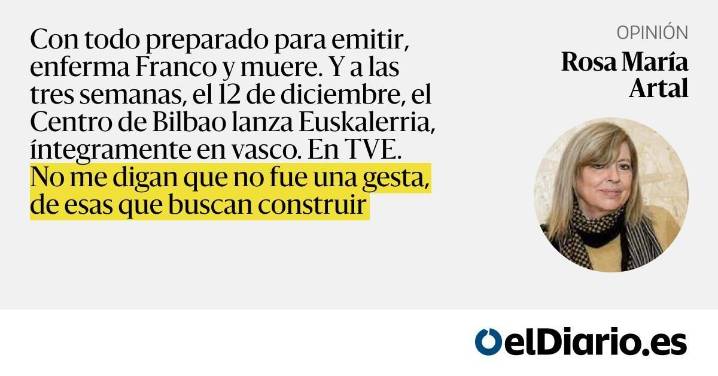 Aquella gesta de TVE en Euskadi