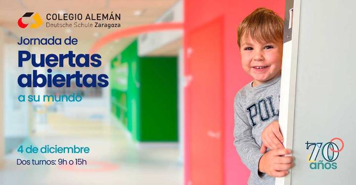 El Colegio Alemán de Zaragoza invita a las familias a vivir una clase real en sus Puertas Abiertas