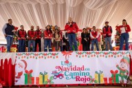 Enciende Orla Camino Rojo Navidad en evento junto a comunidades vecinas