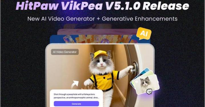 HitPaw VikPea V5.1.0 Launched: Unveiling AI Video Generator, AI Generative Model, and Enhanced Frame Interpolation for Next