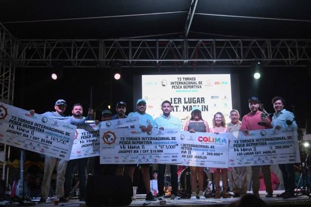 Concluye Torneo Internacional de Pesca Deportiva en Manzanillo