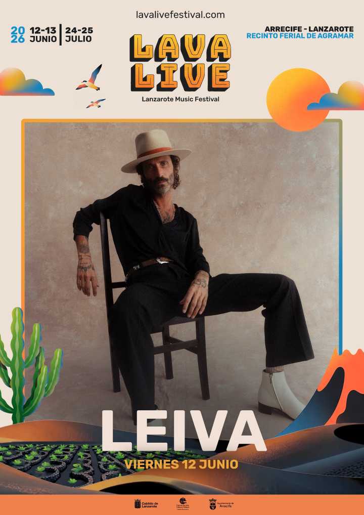 Leiva, cabeza de cartel en Lava Live Fest 2026