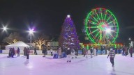 Holiday Tree Lighting ceremony at Blue Cross RiverRink Winterfest