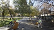 El Ayuntamiento estudia cerrar el parque Bruil por las noches para impedir que duerman los sintecho