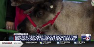 Santa’s reindeer stop by the Brown County Library’s east branch for ‘Reindeer Cheer’