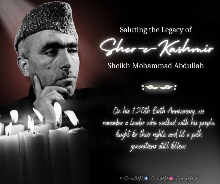 CM pays homage to former J-K CM Sheikh Mohammad Abdullah on his birth anniversary