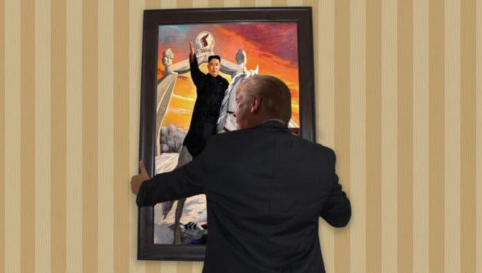 Trump Hangs Portrait Of Kim Jong Un In Oval Office