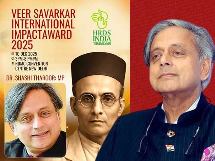 Shashi Tharoor refuses to accept award named after Savarkar:Blames organisers for announcing his name without permission; NGO makes contrary claims of him agreeing earlier