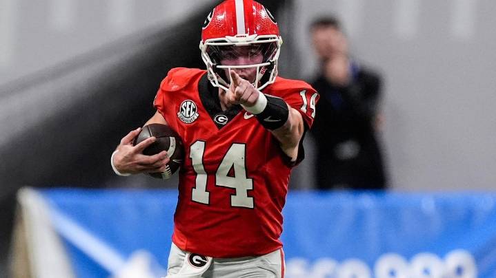 Alabama's Ty Simpson and Georgia's Gunner Stockton face off in SEC title game