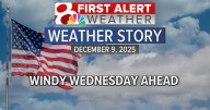 Forecast: Windy for Wednesday, cold blast still on track into the weekend