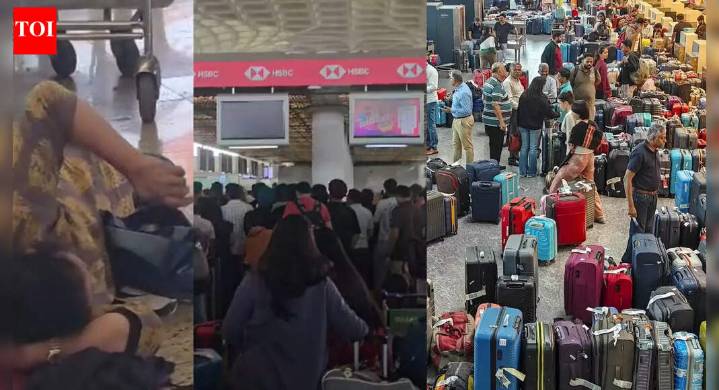 Frustrated, lying on terminal floors, confused: Videos capture chaos as IndiGo Cancels 500+ flights across India