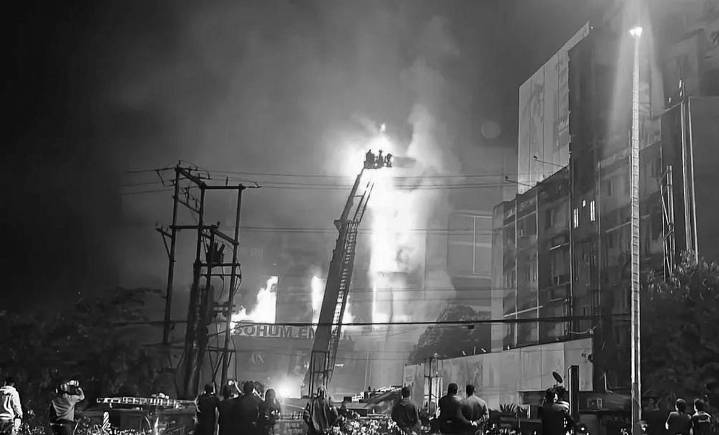 Guwahati: Devastating fire at multi-storey building in city