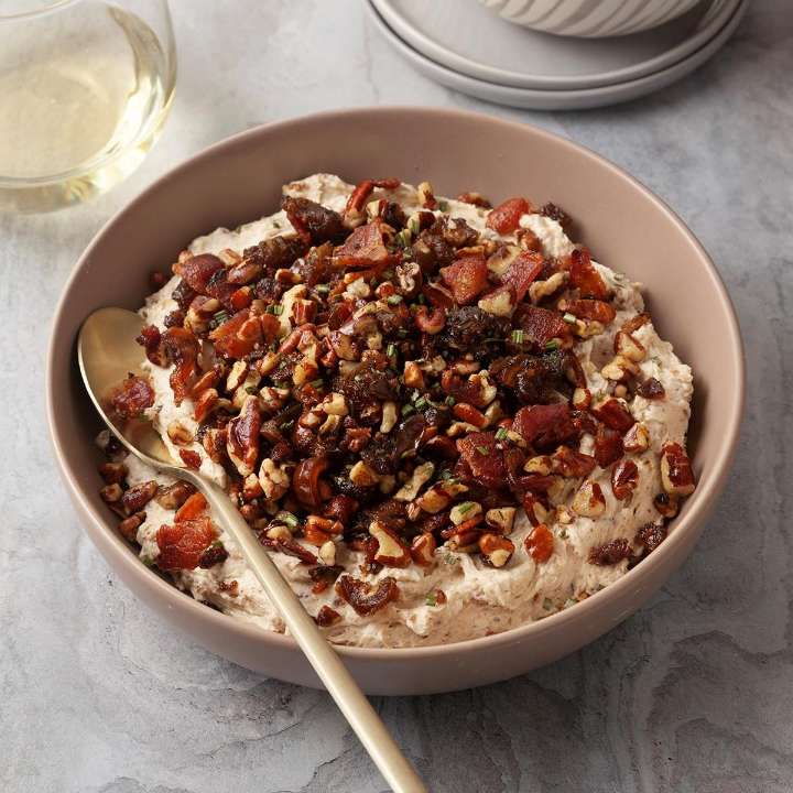 Goat Cheese, Bacon and Date Dip