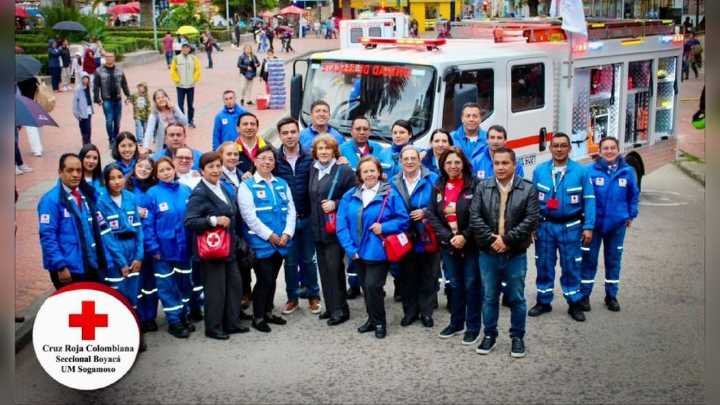 La Alcaldía de Sogamoso le entregó un carro de rescate a la Cruz Roja #Tolditos7días