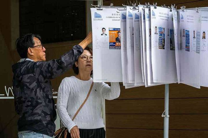Hong Kong voters elect new legislature