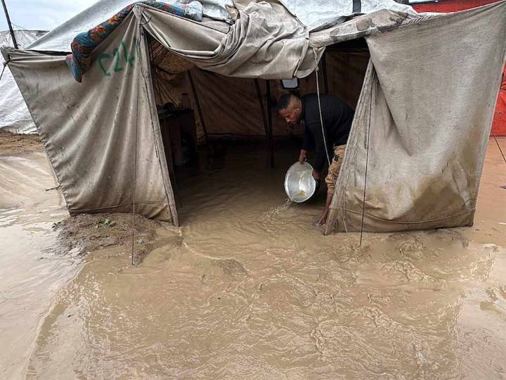 Tormenta inunda Gaza y agrava crisis humanitaria