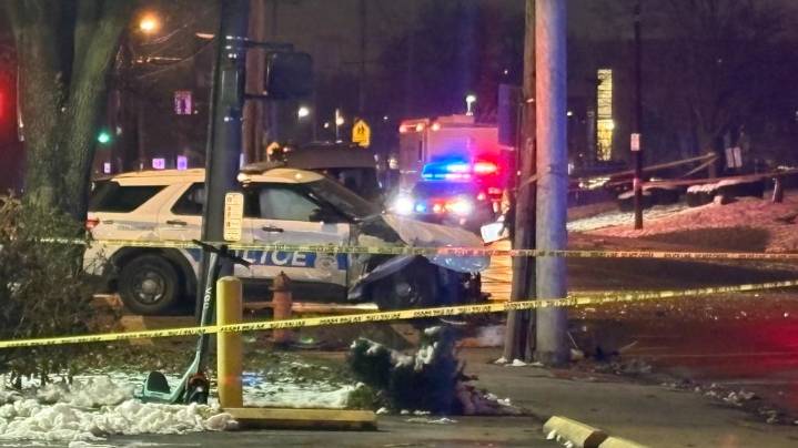 1 dead, Columbus police officer injured in crash