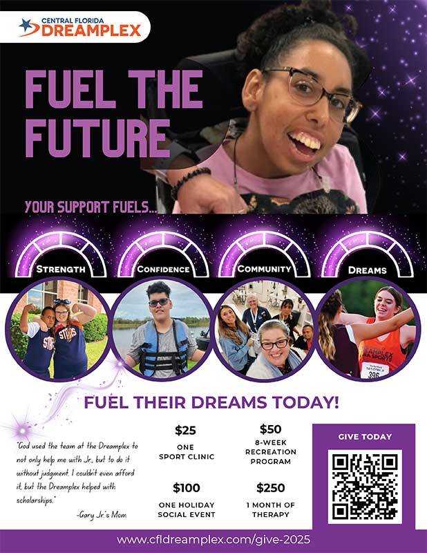 Central Florida Dreamplex Launches “Fuel the Future” End-of-Year Campaign to Empower Children and Adults of All Abilities