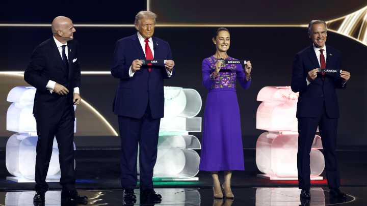 Trump, Sheinbaum y Carney encabezaron el sorteo de la Copa Mundial 2026