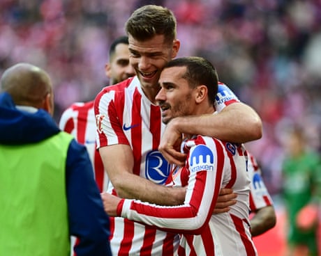 European football: Griezmann strikes to end Atlético’s losing run in La Liga