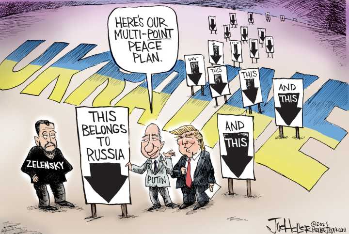 Editorial cartoon for Tuesday, Dec. 2, 2025