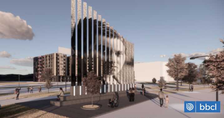 Monumento dedicado a Gabriela Mistral que se ubicará en Plaza Baquedano estaría terminado en febrero