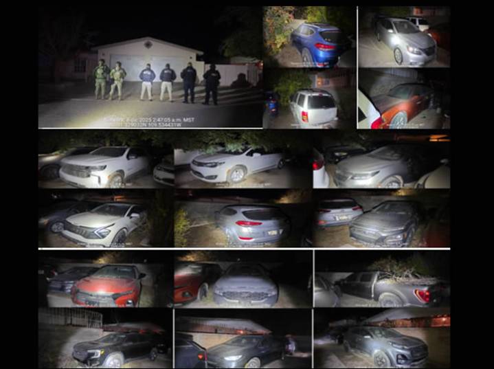 Duro golpe a la Delincuencia Organizada en Sonora: Aseguran 24 Vehículos Robados y Blindados en Agua Prieta